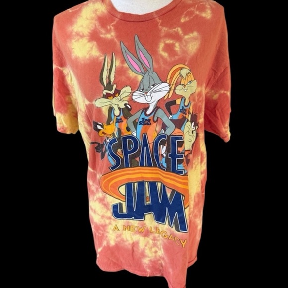 Looney Tunes men’s tee large tie-dye Space Jam: A New Legacy very good condition - Picture 1 of 7